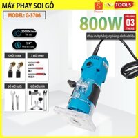 Máy soi gỗ mini, máy phay gỗ, soi alu cầm tay mũi 1/4'', GGG-3706