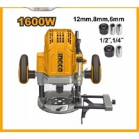 Máy soi, máy phay gỗ 1600w, INGCO RT160028, mũi phay 6,8,12 mm, Ø 1/4", Ø1/2"