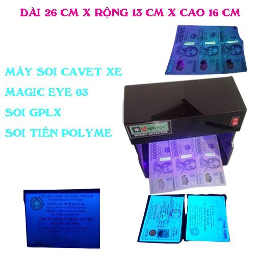 Máy soi tiền giả UV-604 (Magic eye 04)