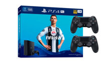 Máy Sony Playstation 4 PS4 Pro 1TB FIFA 19 Bundle – 2 Tay Cầm – Chính Hãng VN – PLAS-10252HF