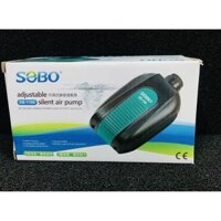 Máy sục khí chạy êm 2 vòi Sobo SB-1106 (tặng kèm 2 dây quả sủi). Máy sục cung cấp oxy cho bể thủy sinh