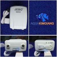 Máy sục khí Oxy 2 vòi tích điện Jebo 9950 TẶNG 2 dây +2 quả sủi