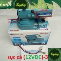 MÁY SỤC SỦI THỔI KHÍ OXY - RESUN MPQ - 903 - SỬ DỤNG BÌNH ẮC QUY NGUỒN ĐIỆN 12V - CHO HỒ BỂ CẢ CẢNH - TÔM - CÁ