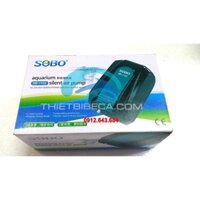 Máy sủi 1 vòi chạy êm hãng SOBO SB-1102 (tặng kèm 1 bộ dây quả sủi). Máy sủi mini cung cấp oxy cho bể thủy sinh