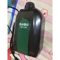 Máy sủi bọt oxi cho bể cá cảnh Sobo SB 1106 2 vòi + 2m dây + 2 cục sủi