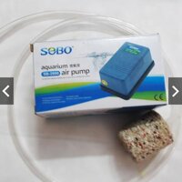 Máy Sủi Khí Oxy 1 Vòi SB-2800 1m dây 1 Đá Lớn - Máy Sủi Khí Hồ Cá Bể Cá Sobo