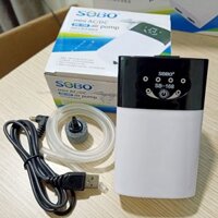 Máy sủi Khí Oxy tích điện mini Chạy êm pin bền có đèn báo SB 168 SB 268 Kèm Dây Sủi và Viên Sủi