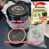 Máy Sủi MAYIN Kém Đĩa Mịn 2 Vòi 6w Có Tích Điện Chuyên Dụng Giành Cho Hồ Cá