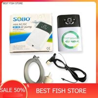 Máy sủi oxi tích điện 1 vòi Sobo SB-168 | sủi oxy tích điện sb 168
