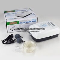 MÁY SỦI OXY 2 VÒI TÍCH ĐIỆN JEBO 9970 - CUNG CẤP OXI CHO HỒ CÁ TÉP