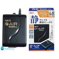 Máy Sủi Oxy bể cá siêu êm 2 vòi GEX E-AIR 4000 WB 6000 WB Sủi Oxy Nhật Bản cho bể thuỷ sinh, cá cảnh trên 1m (bán chạy)