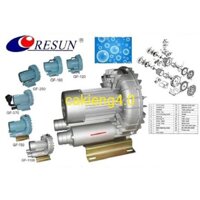 Máy sủi oxy cánh quạt cho hồ thủy sản RESUN GF-250 (250W, 400L/phút), GF-370 (120W,620L/phút)