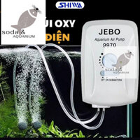 Máy Sủi Oxy Tích Điện 1 Vòi/ 2 Vòi Siêu Êm CHÍNH HÃNG JEBO 9970/JEBO 9950/SOBO Dành Cho Bể Cá/Hồ Cá Thuỷ Sinh