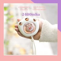 Máy sưởi ấm mini cầm tay túi sưởi kiểu dánh dễ thương xinh xắn nhỏ ngọn siêu đẹp 2400mAH