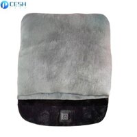 Máy sưởi chân Dacron Nhẹ nhàng Massage rung màu xám Quà tặng dung tích lớn cho gia đình