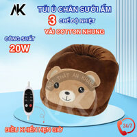 Máy sưởi chân điều chỉnh 3 cấp độ nhiệt làm ấm nhanh có hẹn giờ | Máy ủ chân | Túi sưởi chân Mã M9