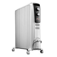 Máy Sưởi Dầu 10 Thanh Delonghi TRD4 1025 2500W - Trắng - Hàng Chính Hãng