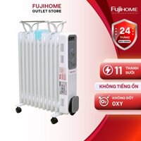 Máy sưởi dầu nhập khẩu FUJIHOME OH8411 Máy sưởi ấm - 11 thanh sưởi - Bảo hành toàn quốc 24 tháng