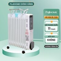 Máy sưởi dầu nhập khẩu FUJIHOME OH8411 - 11 thanh sưởi - Máy sưởi ấm - Bảo hành toàn quốc 24 tháng