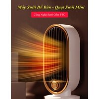 Máy sưởi Để Bàn MS-302, Quạt Sưởi Mini - Công Nghệ Sưởi Gốm PTC Ceramic-Làm Nóng Nhanh -Tích Hợp Tản Gió -Tiết Kiệm Điện