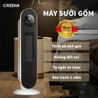 Máy sưởi gốm cao cấp CREEN thông minh 11-40 độ điều khiển từ xa- công suất 1400W - 2000W. Bảo hành 12 tháng