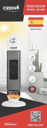 MÁY SƯỞI GỐM CERAMIC INVERTER CREEN CR-H88 2000W