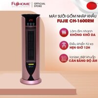 Máy sưởi gốm Fujie CH-1600RM Nhập Khẩu không khô da điều khiển từ xa, quạt sưởi ấm phòng 10-20m2 tiết kiệm điện mini