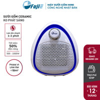 Máy sưởi gốm không khô da mini nhập khẩu FujiE CH-202, quạt sưởi ceramic không đốt oxi, không phát sáng, làm nóng nhanh, tự ngắt an toàn - Hàng chính hãng - VIỀN XANH BLUE