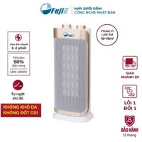 Máy sưởi gốm không khô da nhập khẩu FujiE CH-2100 CN Nhật Bản,quạt sưởi điện Ceramic không đốt oxi, tự ngắt an toàn