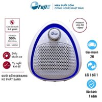 Máy sưởi gốm mini không khô da nhập khẩu FUJIE CH-202 Blue, tự ngắt,không phát sáng,bảo hành 12 tháng