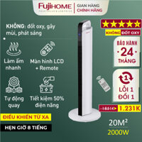Máy sưởi gốm Nhập Khẩu FH2000 FUJIHOME không khô da điều khiển từ xa, quạt sưởi ấm tiết kiệm điện heater