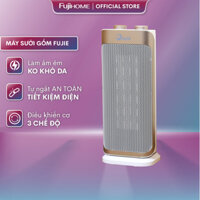 Máy sưởi gốm nhập khẩu Nhật Bản không khô da FUJIE CH2100,quạt sưởi gốm mini tiết kiệm điện không đốt oxy tự ngắt