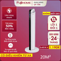 Máy sưởi gốm Nhật Bản FH2000 không khô da Fujihome, máy sưởi ấm điện không đốt oxy tiết kiệm điện tự ngắt không dầu - Hàng Nhập Khẩu