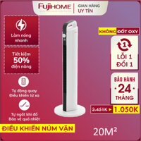 Máy sưởi gốm Nhật Bản FH2000M không khô da Fujihome, máy sưởi ấm điện không đốt oxy tiết kiệm điện tự ngắt không dầu - Hàng Nhập Khẩu