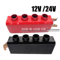 Máy sưởi không khí 12V / 24V 4 cổng Máy sưởi ô tô Quạt làm mát sưởi xe di động Máy sưởi ô tô nhỏ gọn Defroster Demister Auto Van sưởi ấm