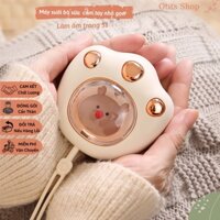 Máy Sưởi Mini Cầm Tay Chân Mèo Đáng Yêu Đa Năng Tiện Lợi Giữ Ấm Nhỏ Gọn Có Kèm Dây Sạc
