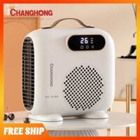 Máy sưởi mini Xiaomi Changhong, quạt sưởi mini để bàn 2 chiều công suất 1500W LÀM NÓNG TỨC THÌ, bảo vệ CHỐNG LẬT an toàn
