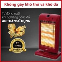 Máy Sưởi, Quạt Sưởi Sunhouse 3 Bóng SHD7016 Làm Ấm Cực Nhanh Kèm Chế Độ Tự Ngắt An Toàn BH 12 Tháng Tiện Bền