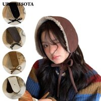 Máy sưởi tai URKIBESOTA, Bịt tai sang trọng bảo vệ lạnh mềm mại, Nút tai lông cừu / Chamois Winter Warm Fluffy Earplugs