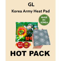 Máy sưởi tay lính Hàn Quốc Park 150g 5ea / 10ea Tấm lót nhiệt Gói nóng Tấm lót nhiệt quân đội