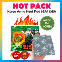 Máy sưởi tay người lính Hàn Quốc Park 150g 5ea 10ea Tấm lót nhiệt Gói nóng Tấm lót nhiệt quân đội