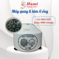 Máy tách huyết tương, máy quay ly tâm 6 ống 8000D có hẹn giờ và điều chỉnh tốc độ quay