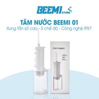 Máy tăm nước Beemi nhỏ gọn tiện lợi xung tần số cao chăm sóc nướu-Tăm nước cho răng nhạy cảm niềng răng