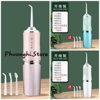 Máy Tăm Nước Cầm Tay Máy Xịt Vệ Sinh Răng Miệng Nướu Lợi Máy 3 chế độ hàng nội địa