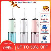 Máy Tăm Nước Cầm Tay Oral Irrigator - Tăm Nước Vệ Sinh Răng Miệng Hàng Chính Hãng Loại 1 Đồ Gia Dụng Gia Đình Candy