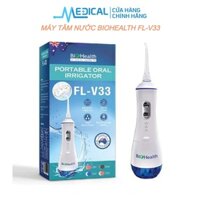 Máy tăm nước cần tay du lịch pin sạc BIOHEALTH FL-V33 giúp vệ sinh răng miệng hiệu quả - MEDICAL