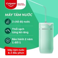 Máy tăm nước Colgate cầm tay IPX7 trắng sáng răng - Màu Xanh