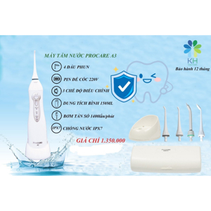 Máy tăm nước du lịch giá rẻ Procare A3