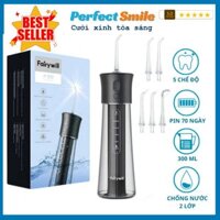 Máy tăm nước Fairywill F30 chính hãng Đức máy xịt răng làm sạch 99% du lịch, tăm xỉa răng gia đình 6 đầu thay -BH 2năm