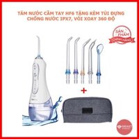 Máy Tăm Nước H2O Floss HF6 - Phiên bản mới nhất chạy êm - Tặng túi đựng